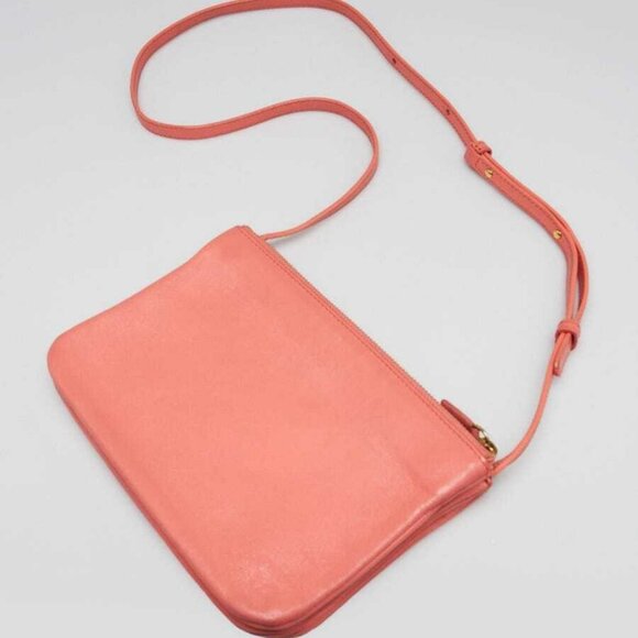 Celine Pink Leather Small Trio Crossbody Bag - Picture 3 of 12